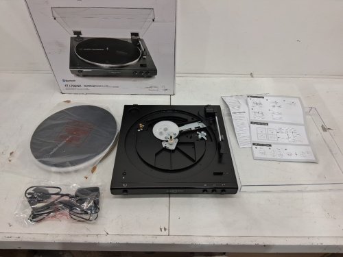 AUDIO-TECHNICA FULLY AUTOMATIC BELT-DRIVE STEREO TURNTABLE with bluetooth connection and usb - Black (model: at-lp60xbt-usb) image 2