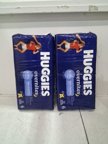 84PK HUGGIES OVERNITES DISPOSABLE DIAPERS - SIZE 6 - WINNIE THE POOH image 2