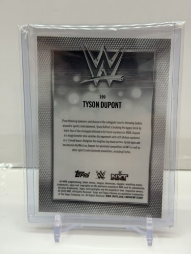 TYSON DUPONT LLTD ED #30/50 - WWE GOLD SHIMMER CARD image 2