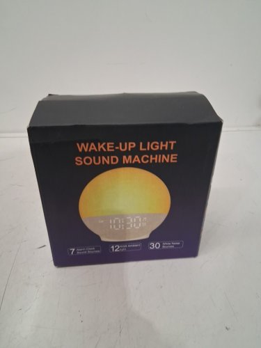 sunrise Alarm Clock with Sunset Simulation & White Noise Machine with 30 sounds and 12 colors - ivory image 2