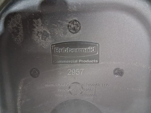 RUBBERMAID RECTANGULAR WASTEBASKET TRASH CAN - 41QT/10.25GAL - BLACK (MODEL: FG295700BLA) image 4