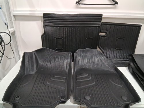 6PC aomsazto floor mats with trunk & backrest mats - fits select vehicles - black image 6