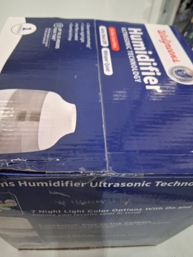 WALGREENS Ultrasonic COOL MIST HUMIDIFIER - 1.8L - 7 LIGHT MODES - WHITE (MODEL:345553) image 3