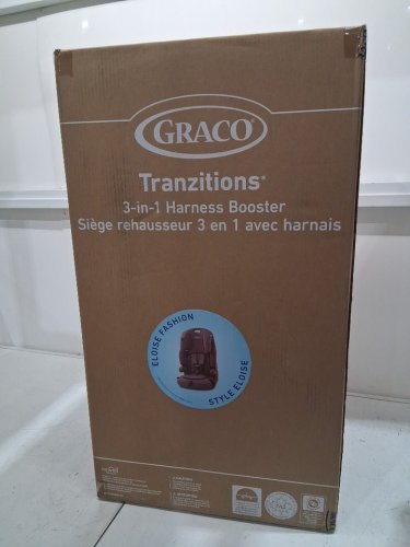 GRACO TRANZITIONS 3-IN-1 LIGHTWEIGHT ADJUSTABLE HEIGHT HARNESS BOOSTER CAR SEAT WITH CUP HOLDERS - 100LB MAX WEIGHT - ELOISE PURPLE (MODEL: 2217080) image 2