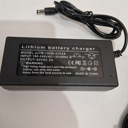 lithium battery electric scooter charger - 42v, 2a output (model: szyb-100w-42v2a) image 3