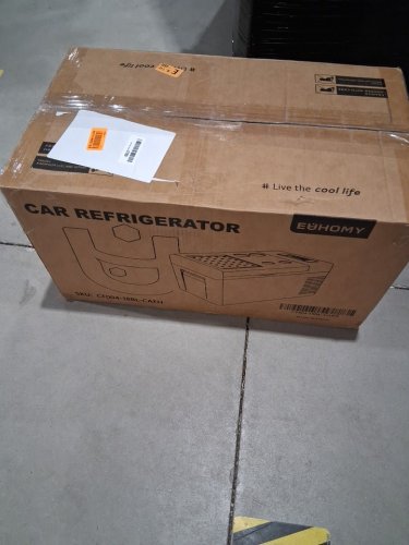 EUHOMY PORTABLE CAR REFRIGERATOR WITH APP CONTROL - 18L - 12V - FROM -4° TO 68°F - BLACK/GREY (MODEL: CFC-18 / CF004-18BL-CAEH) image 5
