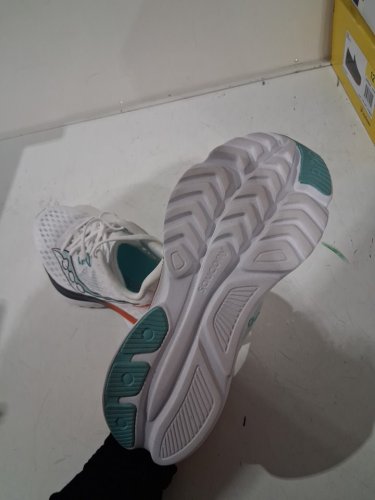 womens saucony Kinvara 16 running shoe - size 7 - white/orange (style: s11020-172/2061728) image 4