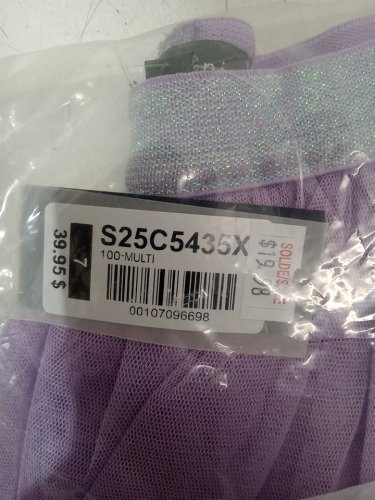 GIRL'S souris mini mesh skirt - size 7Y - purple image 3