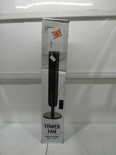 SENVILLE OSCILLATING TOWER FAN WITH TIMER - UP TO 42" ADJUSTABLE HEIGHT - BLACK (MODEL: SENTF-19JRA) image 2