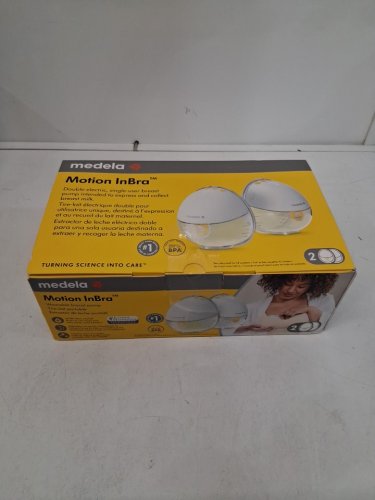 MEDELA MOTION INBRA WEARABLE BREAST PUMP - WHITE/YELLOW - (MODEL: YM-8801) image 5
