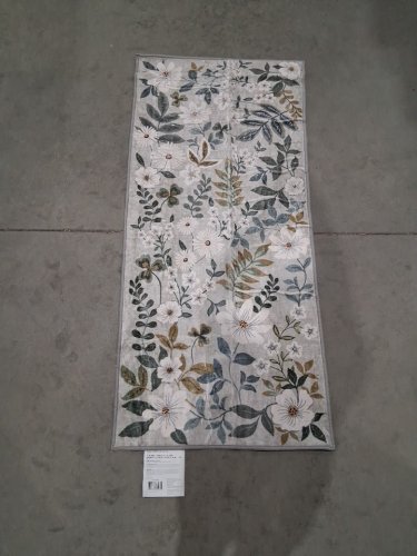 wash luxe runner rug - 2ft x 5ft - floral/multicoloured (model : 204294) image 2