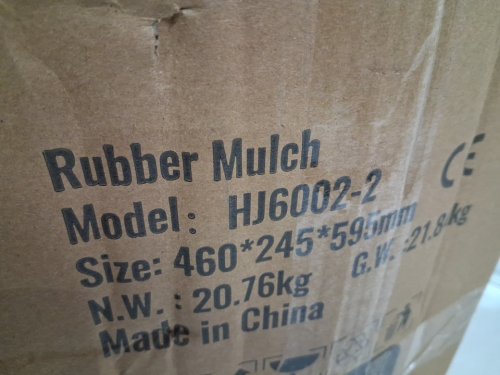 2pk Rubber Mulch Mat Roll - 94" x 24" each - black (model:HJ6002-2) image 4