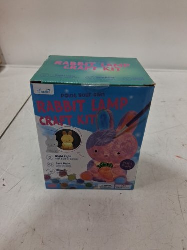 Kids Bunny Lamp Painting Kit - Ages 6 to 12 - Multicoloured (Model: XP7807) image 2