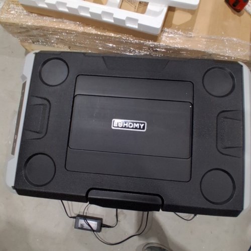 EUHOMY PORTABLE COOLER ON WHEELS FOR CAR - 12V - 50L - BLACK (MODEL: CFB-50) image 7
