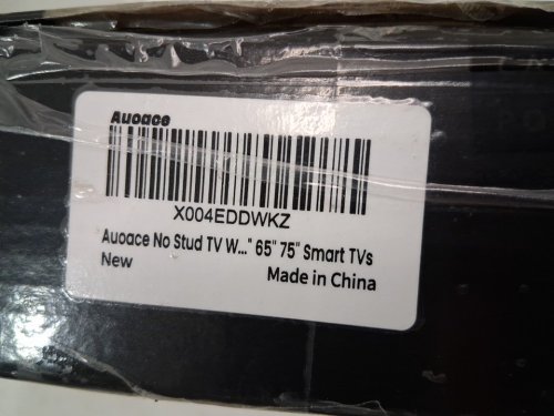auoace No Stud TV Wall Mount compatible with most vesa style tvs 32" to 75" - black image 3