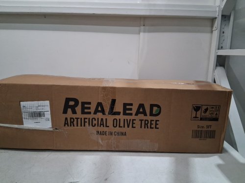 REALEAD ARTIFICIAL FAUX POTTED OLIVE TREE WITH BRANCHES AND FRUITS - 5FT (MODEL: REJTGLSXP-5FT) image 2