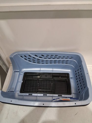 PETMATE 2-DOOR KENNEL - FOR ANIMALS UP TO 10LBS - 19"x12.6"x10" - blue/black - (21227) image 3