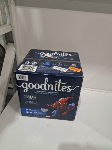 44PK BOY'S GOODNITES BEDTIME BEDWETTING UNDERWEAR - SMALL/MEDIUM (43-68LBS) - MARVEL'S SPIDERMAN (MODEL: 40531) image 2