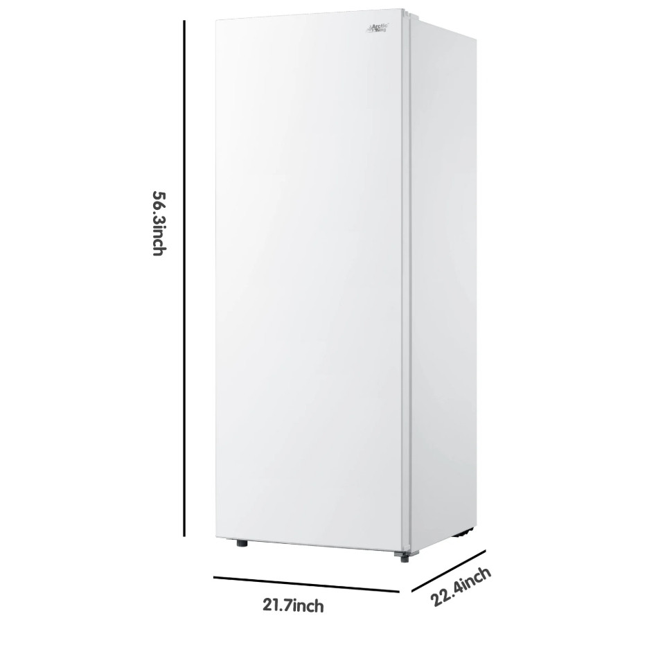 arctic king compact Upright freezer - 56" x 22" x 22" - 7cu.ft. - white (model: aru07m2aww) image 2