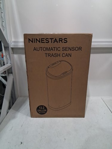 NINESTARS MOTION SENSOR TRASH CANS - 50L  - STAINLESS STEEL/SILVER (MODEL: DZT-50-13) image 7