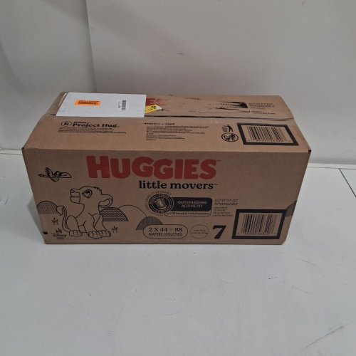 88pk Huggies Little Movers Baby Diapers - size 7 - disney lion king image 2