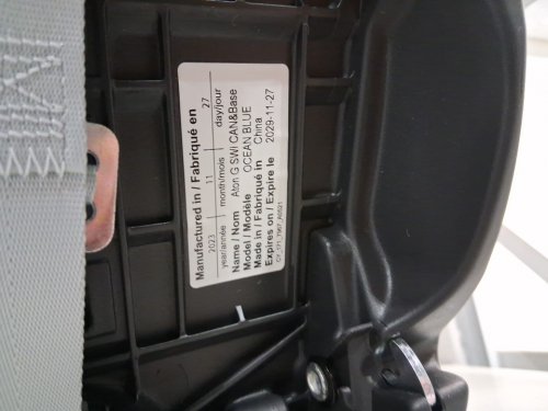 cybex gold aton g swivel 180° car seat with sensorsafe & base - ocean blue image 9