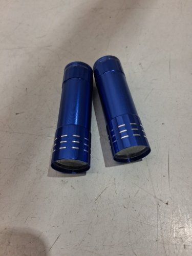 2 LED PHOTOELECTRIC LIGHTWEIGHT ALUMINUM FLASHLIGHT - BLUE image 3