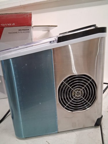 FRIGIDAIRE COMPACT ELECTRIC ICE MAKER - MAKES 26LBS/DAY - STAINLESS STEEL (MODEL: EFIC123-SS) image 6