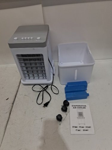 zorblent portable 4-in-1 Air Conditioner with 3 icepacks - 12l tank, 3 speeds, 70w - white (model: GDS-620) image 3