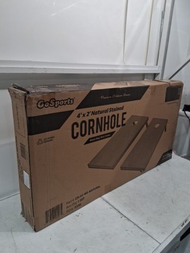 GoSports Regulation Size Wooden Cornhole Set with carry case - 4FT x 2FT - Natural wood finish (Model: CH-02-WS-NATURAL) image 2