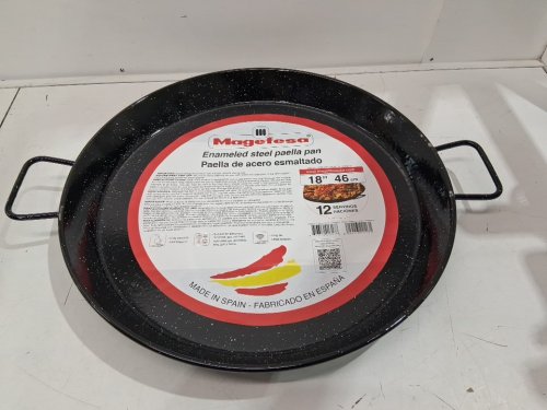 MAGEFESA Enameled Steel Paella Pan - 18" - black (model:01PAPAEES46) image 2