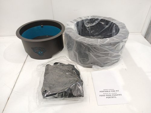 NFL Jacksonville Jaguars Smokeless Portable Fire Pit - 15.7" - Black image 3