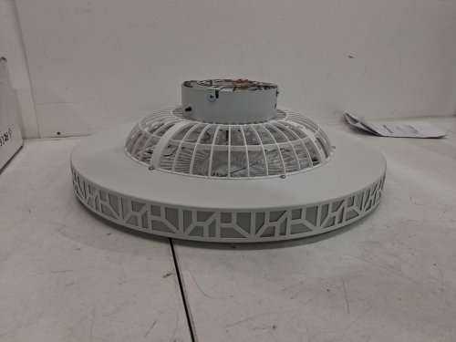TYDOJK modern low profile blowing and lighting intelligent ceiling fan - 35w - 200ma - white/grey (model: yy-fsd-ir-200ma) image 3