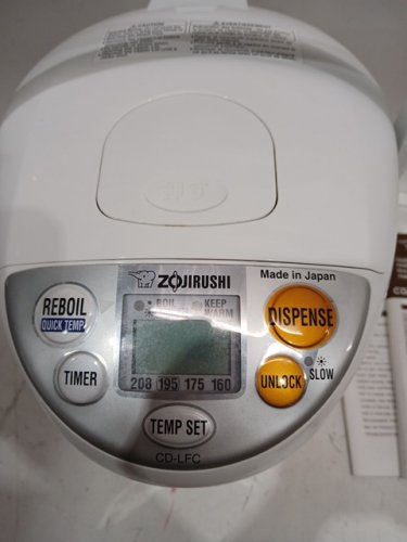 ZOJIRUSHI 4-LITRE MICOM PANORAMA WINDOW WATER BOILER & WARMER - WHITE (MODEL: CD-LFC40) *MADE IN JAPAN* image 5