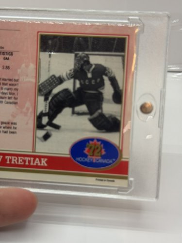 SIGNED VLADISLAV TRETIAK 1991 '72 HOCKEY CANADA OLYMPICS CARD image 4