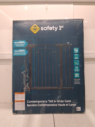 Safety 1st Contemporary Tall & Wide Gate with SecureTech - 29"-47" x 36" - black (model: GA176CBLKF2) image 5