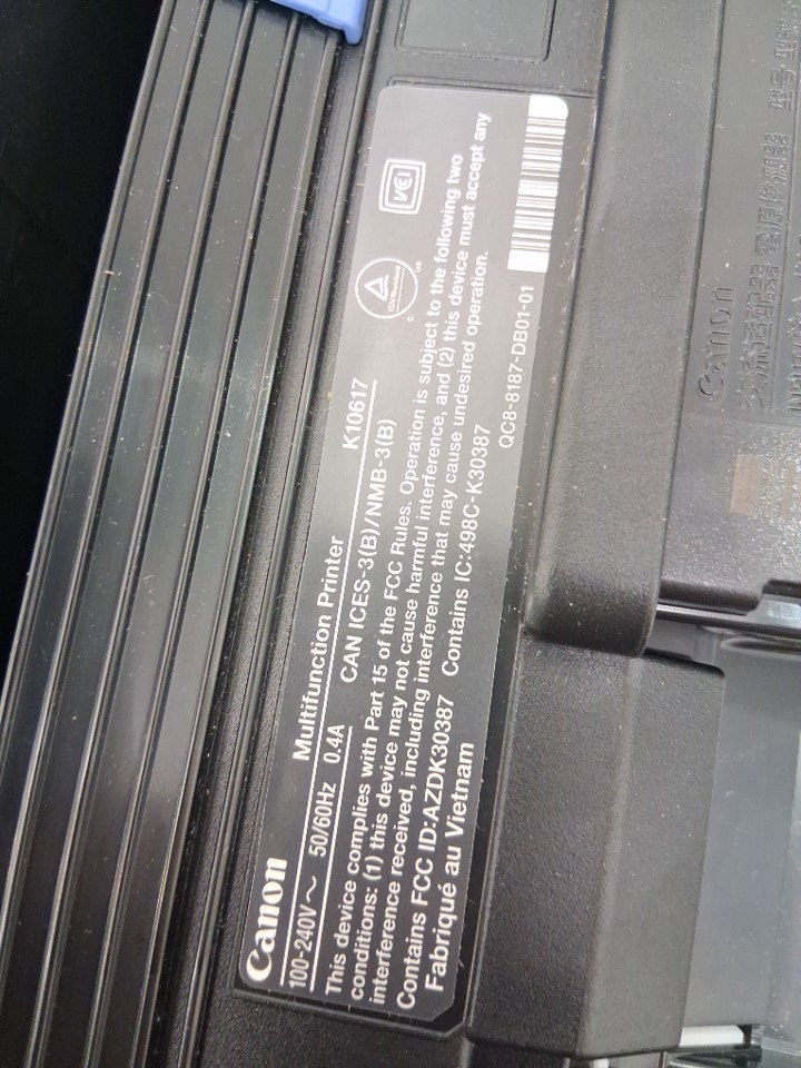 CANON PIXMA TS3720 WIRELESS ALL-IN-ONE COLOUR PRINTER - black (model: k10617) image 5