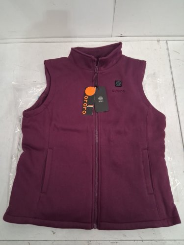 Woman's ORORO Heated Fleece Vest 2.0 with 4 Heating Zones - Medium - Midnight Purple image 2