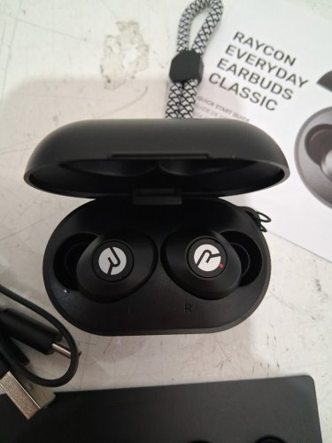 Raycon Everyday Earbuds with 32 Hours Playtime, Multpoint Technology, Extreme Comfort, and Active Noise Cancellation - Black - (Model: RBE725-21e-bla) image 4