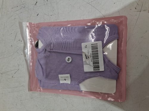 OUUONNO DOG/CAT SURGERY INJURY RECOVERY SUIT - SMALL - LIGHT PURPLE image 3