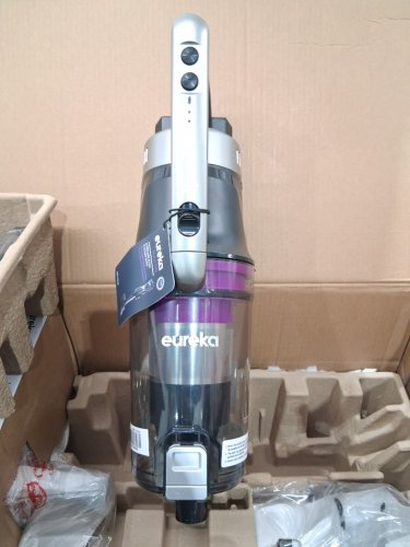 Eureka Cordless Rechargeable 3-IN-1 Stick Vacuum Cleaner WITH CLEANING STATION & ANTI-TANGLE NOZZLE FOR ALL FLOORS - GREY/PURPLE (MODEL: NEC490SE) image 6