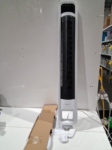 omnibreeze premium 38" Rotating tower fan with wifi CONTROL, 5-SPEEDS & REMOTE - white/BLACK (model: 5333021/dc2313r-g) image 3
