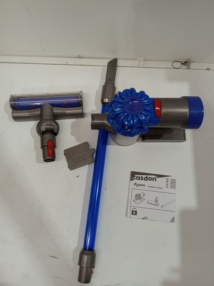kids CASDON LITTLE HELPER DYSON CORD-FREE VACUUM CLEANER TOY - GREY/blue image 2