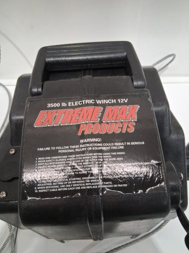 Extreme Max Electric Boat Winch-3500LB-BLACK (model:3006.8918) image 4