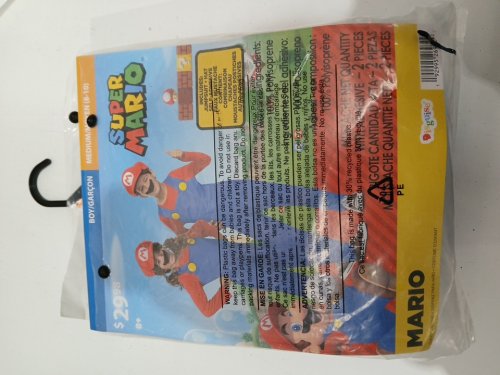 Boys Disguise Nintendo Super Mario Brothers Classic Costume - large (10-12) - RED BLUE image 3