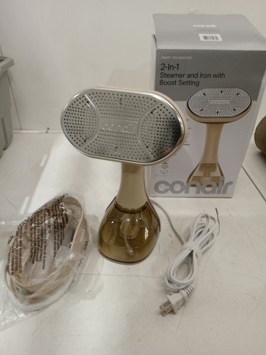 conair extreme steam 2-in-1 steamer and iron with boost setting - tan (model: 2554563) image 2