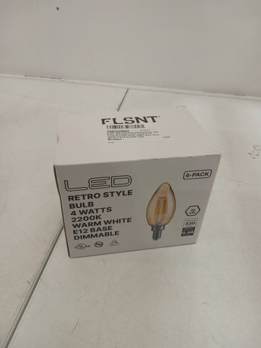6PK flsnt retro style led bulbs E12 - 2200K - 4W - WARM WHITE image 2