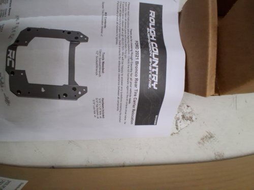 Rough Country Spare Tire Carrier Delete Kit - For Ford Bronco 2021-2023 Models - Black (Model: 51125) image 4