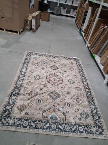 2pc washluxe area rug & runner set - 5ft x 7ft & 2.25ft x 5ft - beige/brown/green (model: 2046294) image 3