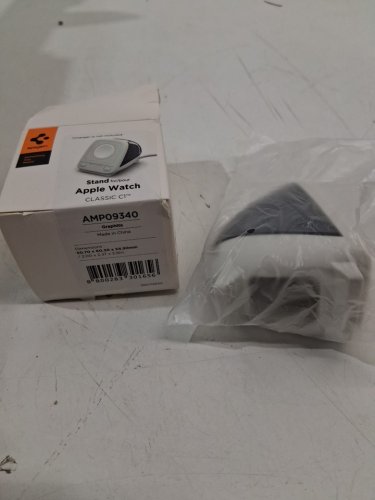 spigen apple watch charger stand for various apple watch models - graphite (model: AMP09340) image 2